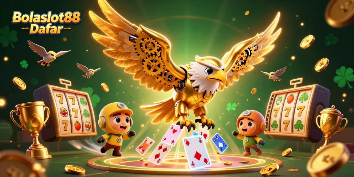 Experience exhilarating gaming action with Bolaslot88 Daftar illuminating a vibrant casino scene.