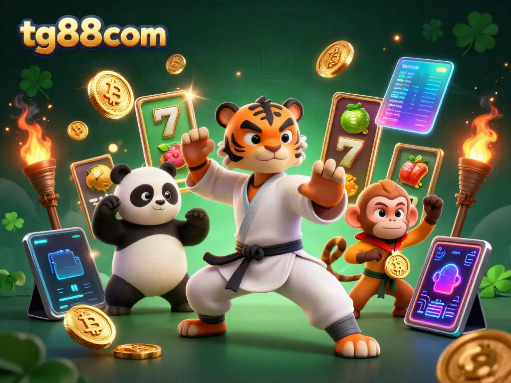 Engage in thrilling gameplay at tg88 com with vibrant 3D casino characters and action-packed slots.