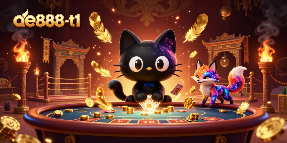 Play thrilling games at ae888-t1's cosmic casino, featuring fantastical characters and vibrant visuals.