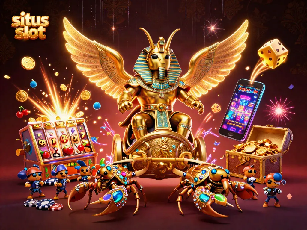 Engage players with an exhilarating situs slot adventure featuring vibrant characters and lucky symbols.