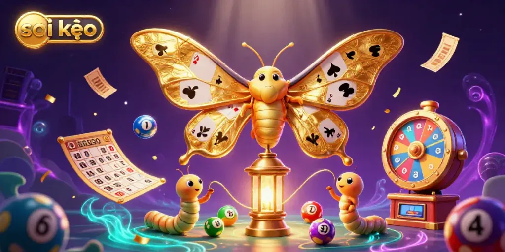 Engage with soi kèo strategies in this colorful 3D illustration of casino-themed characters and elements.