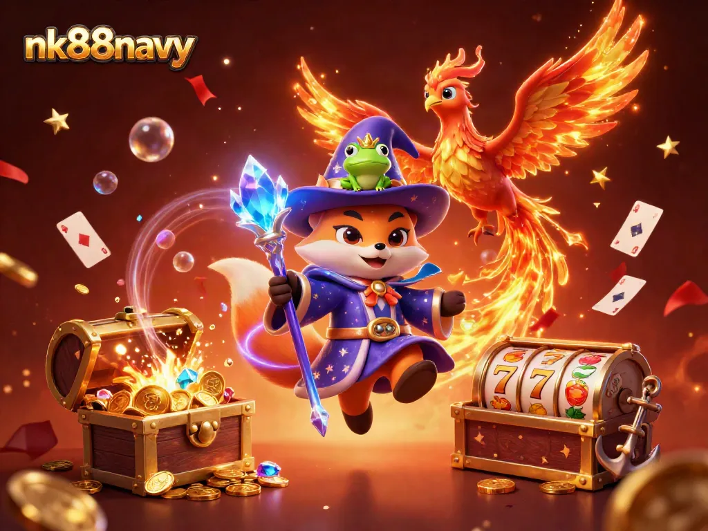 Engage in captivating gaming adventures at nk88navy with mystical characters and slot elements.