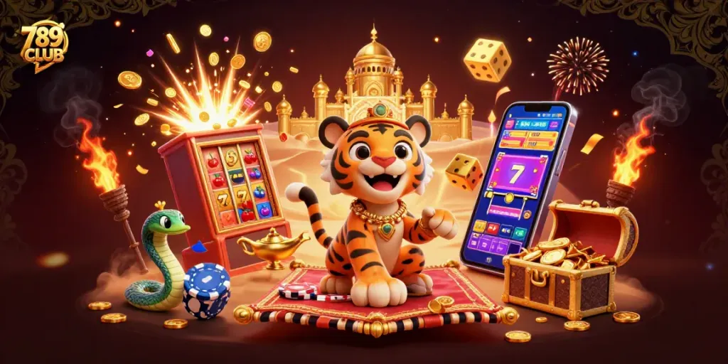 Experience exhilarating wins at 789CLUB with lavish 3D casino elements and vibrant game action.