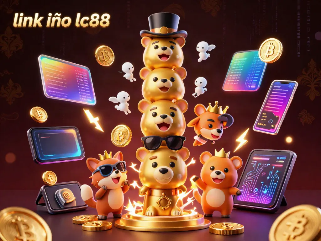 Engage with link vào lc88 in a vibrant casino scene filled with animated totem poles and energetic game elements.