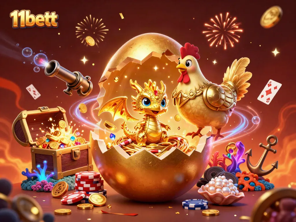 11bett offers an exciting dragon-themed casino adventure filled with gold and gaming elements.